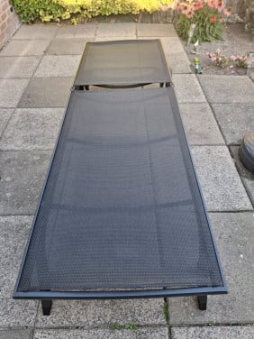Tuin Ligbed-stoel en kussen