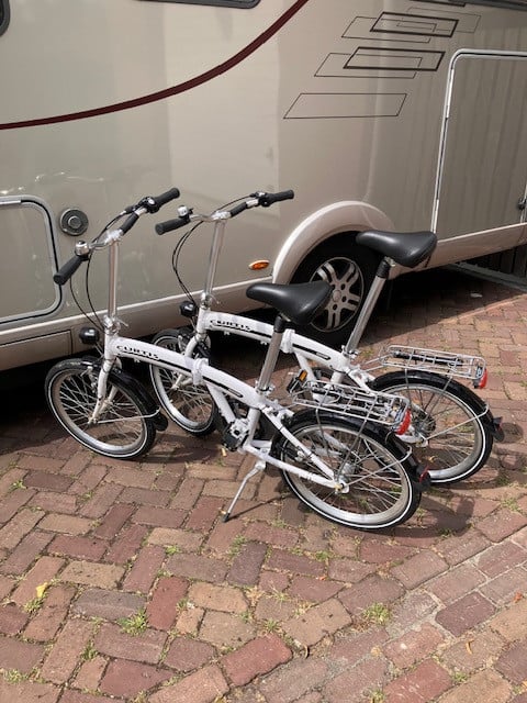 2 x Vouwfietsen