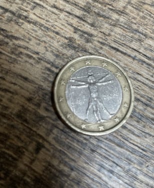 1 euromunt Italië leonardo da vinci 2009 speciaal