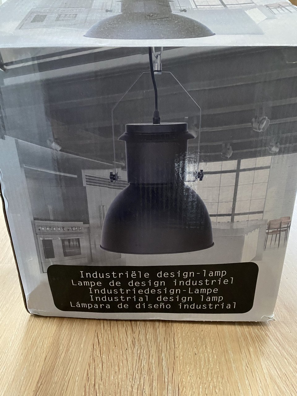 Lamp industriële look €30 Nieuw!