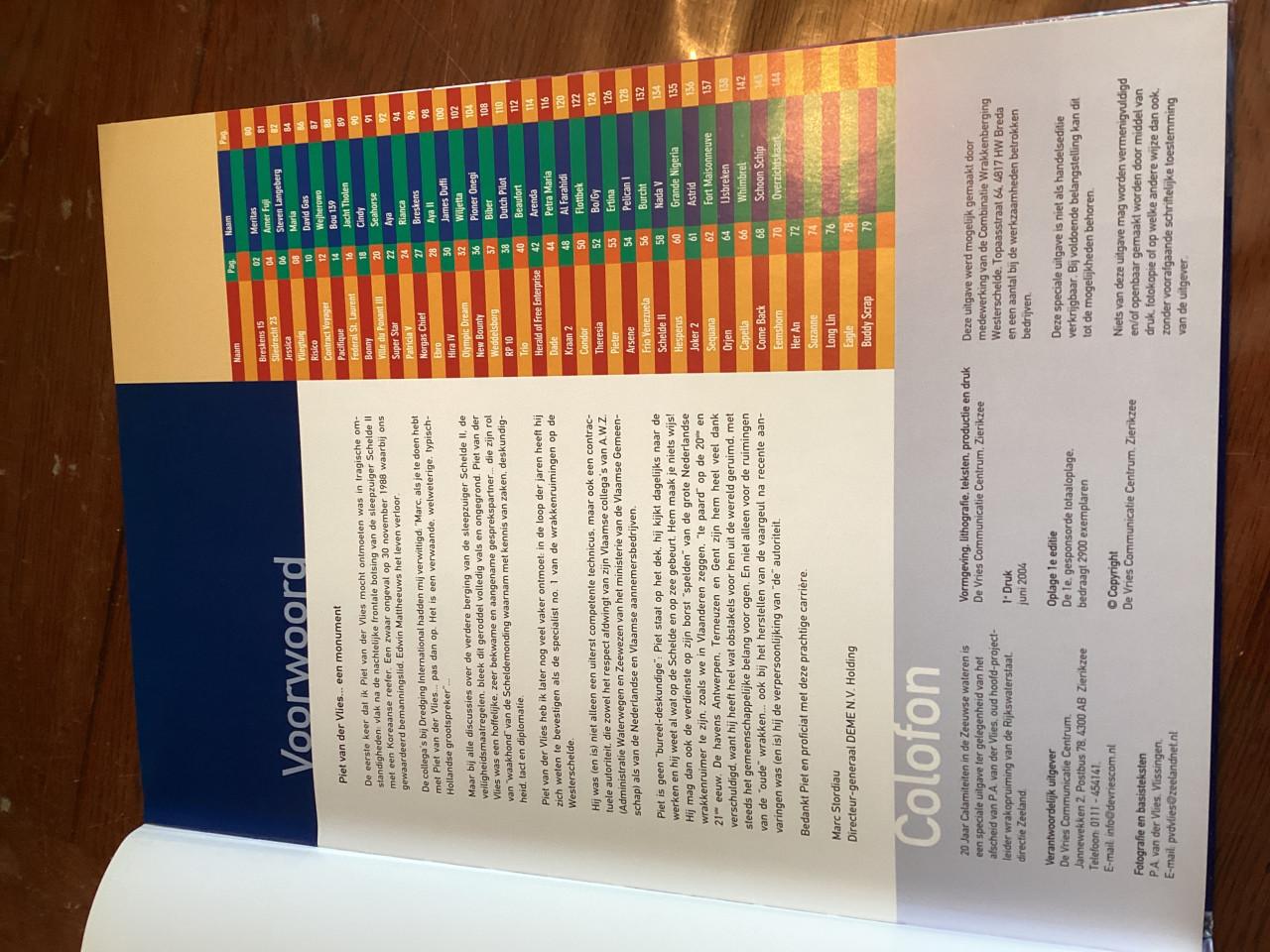 20 jaar calamiteiten in de zeeuwse wateren