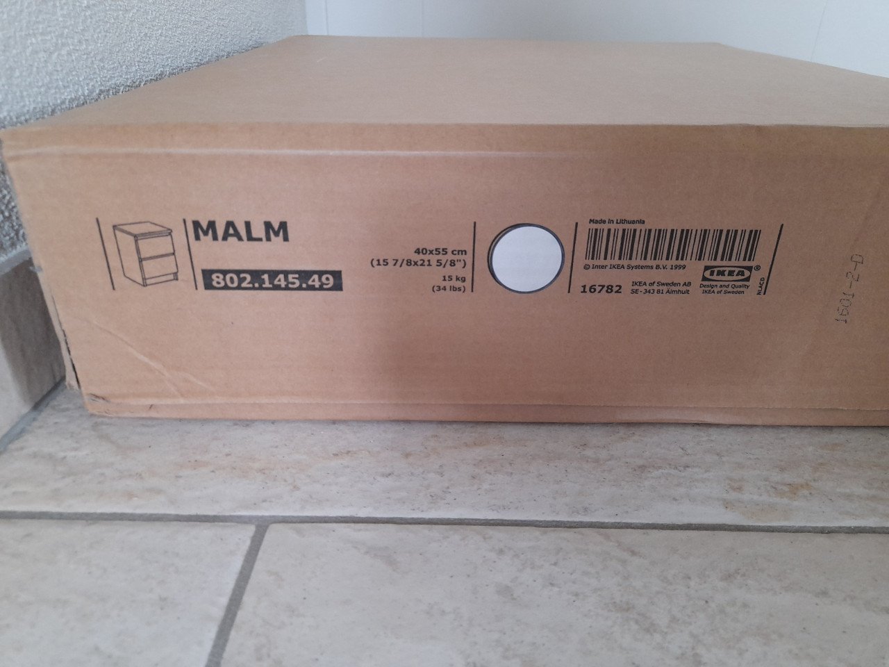 2 x Malm nachtkastje (Nieuw) 40 x 55