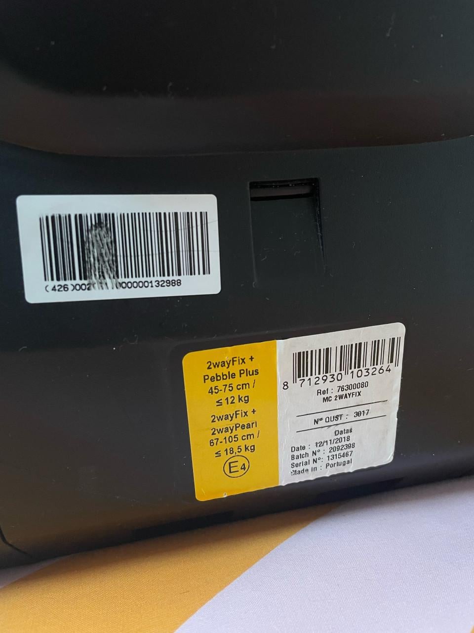 2wayfix pebble plus isofix base maxi cosi