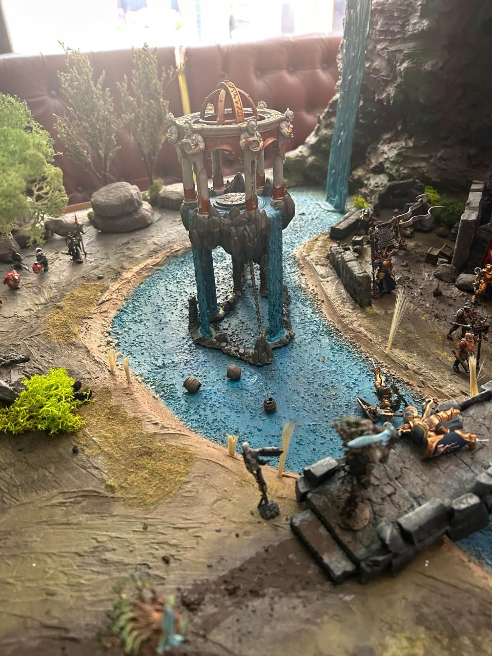 Uniek Meesterwerk: Handgemaakt Warhammer Diorama / Speelbord!