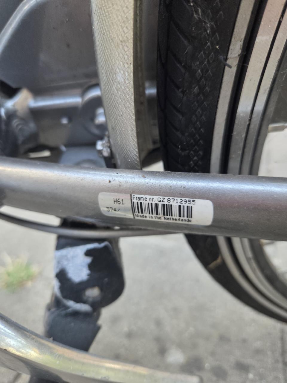Herenfiets hoogte 61