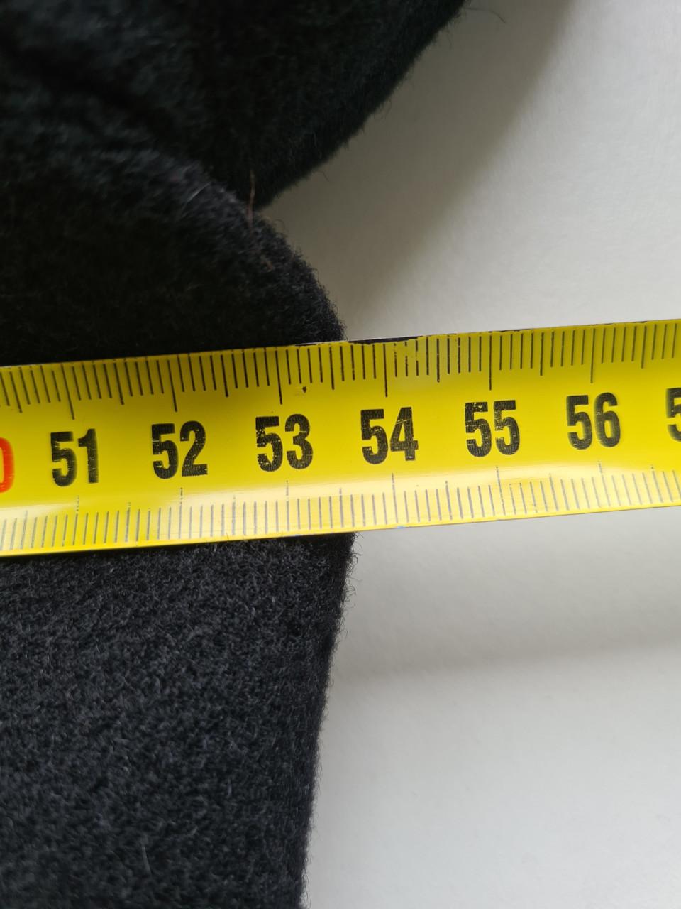 Mooie Vintage lange zwarte jas Mt 46 / Mt L
