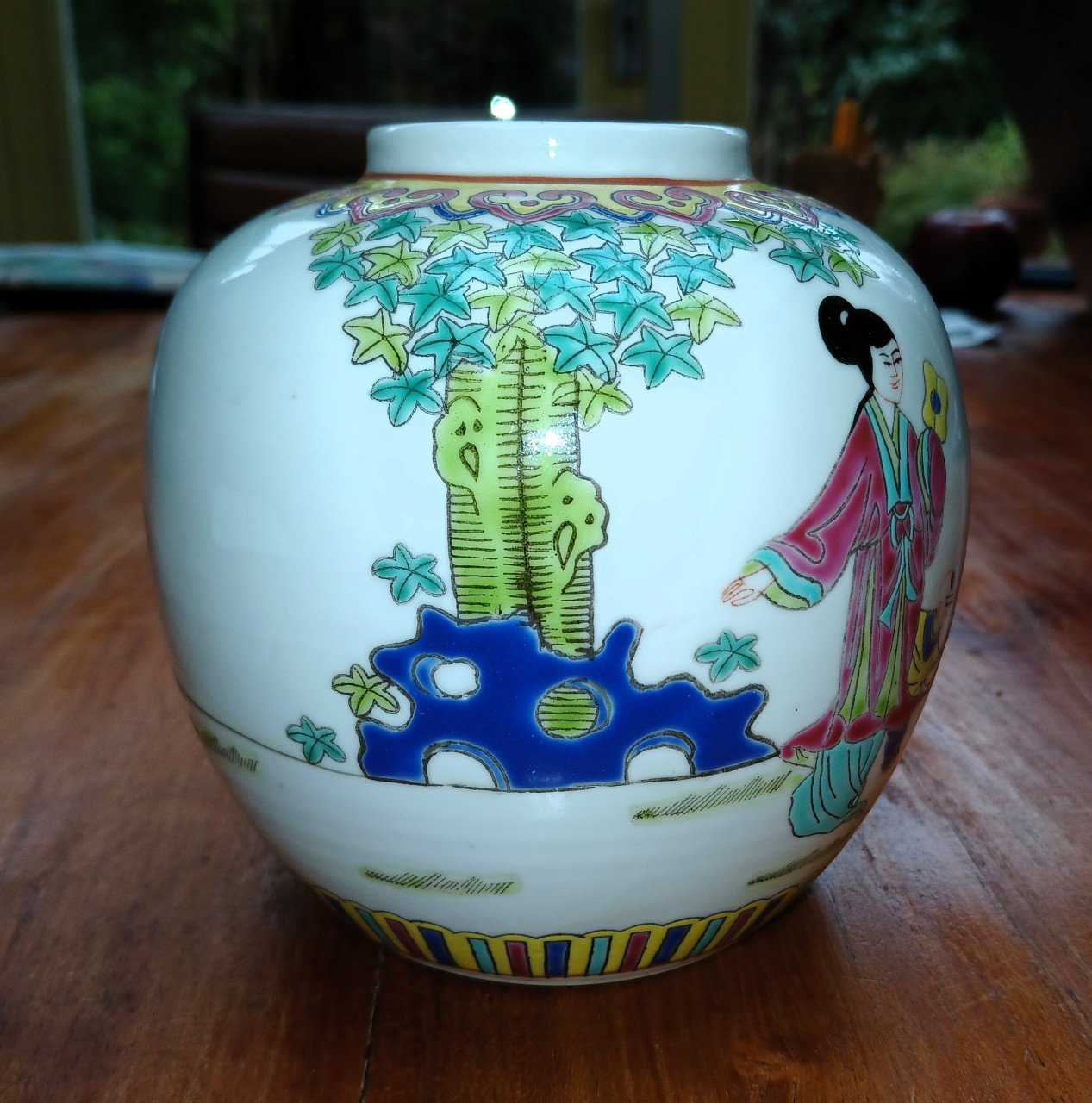 Chinese gemberpot - famille rose - vintage