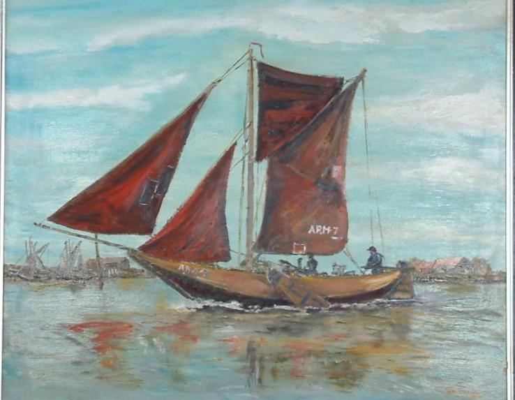 Oude visserij zeilers hengst -botter -hoogaars   vele schilderijen