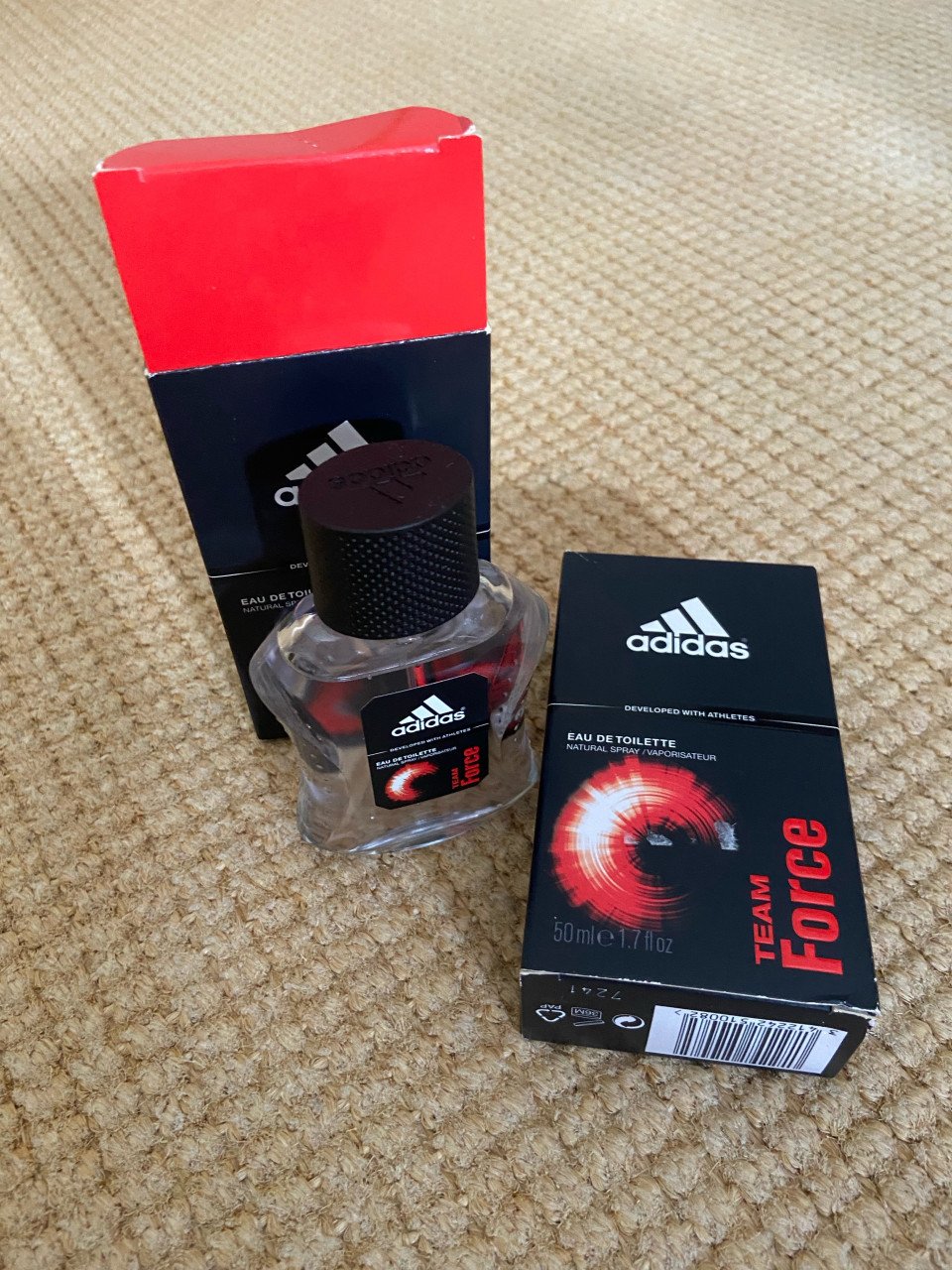 2 flesjes Adidas team Force eau de toilette, 50 ml