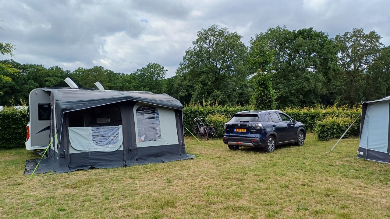 Te koop: Opblaasbare deeltent Obelink Castello 390 Air