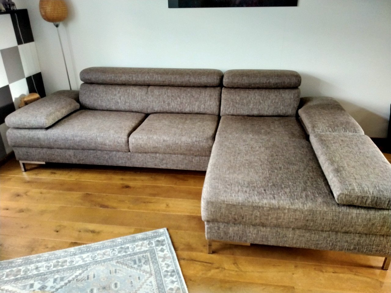 Montel bank met loungedeel hoek rechts