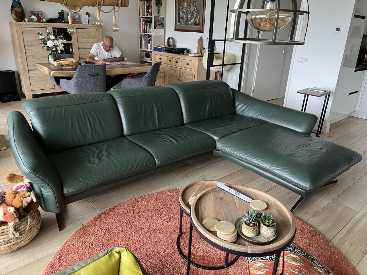 Mooie lederen bank
