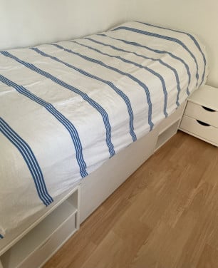 Kajuitbed grenen wit