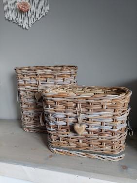2 mooie rotan manden in zeer goede staat