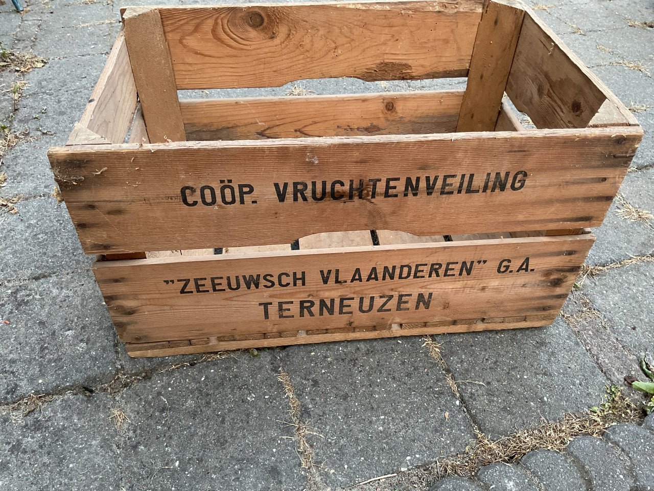 Vruchtenveiling Terneuzen kist