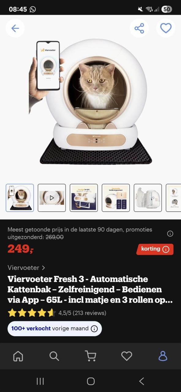 Automatische kattenbak