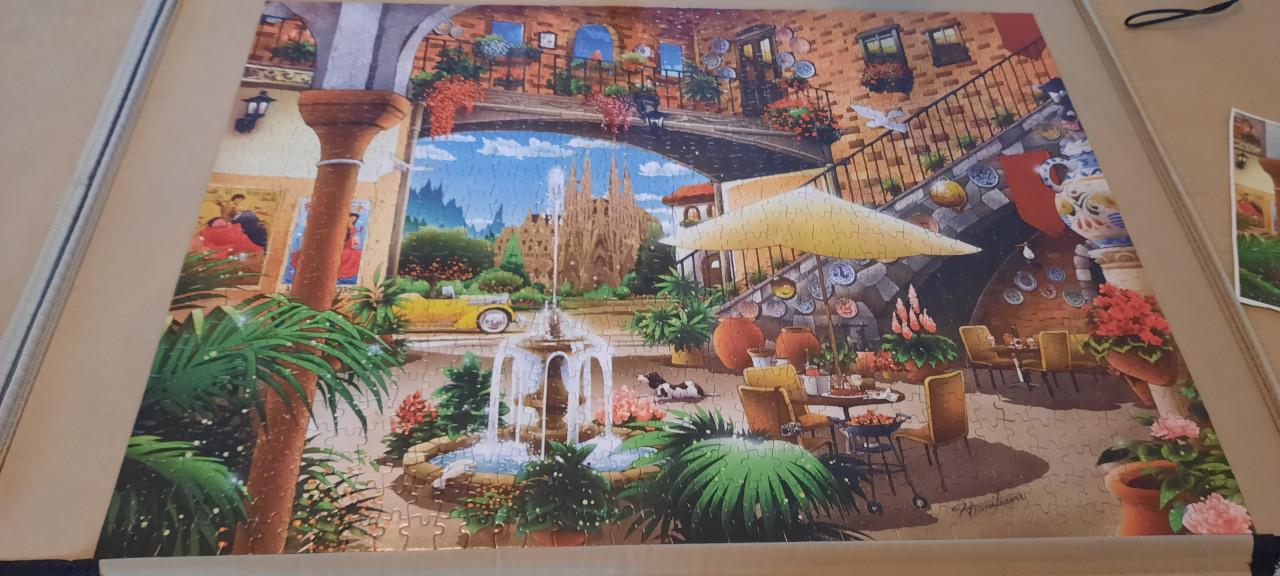 4 puzzels van 1000 stukjes