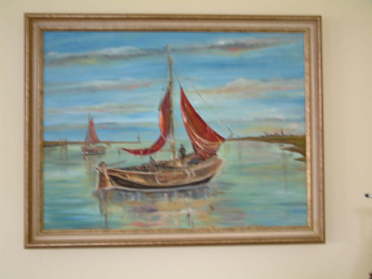 Voor anker   Jac Caljouw  schilderijen