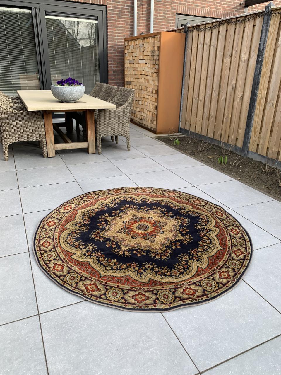 ✨Super Leuk Rond Vintage Vloerkleed Zuiver Scheerwol ✨