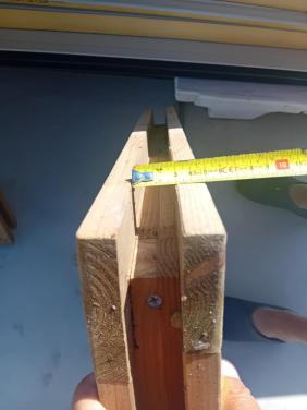 2 raampjes voor tuinhuisje / schutting