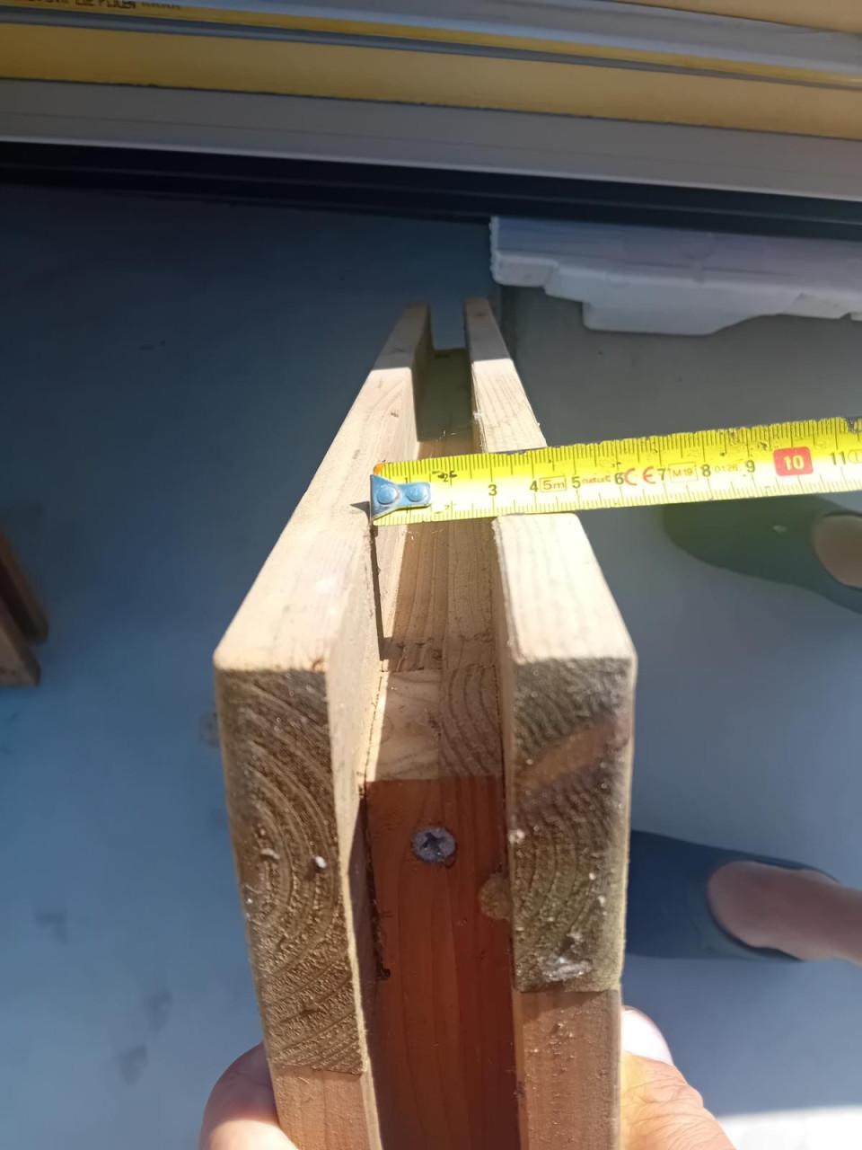 2 raampjes voor tuinhuisje / schutting