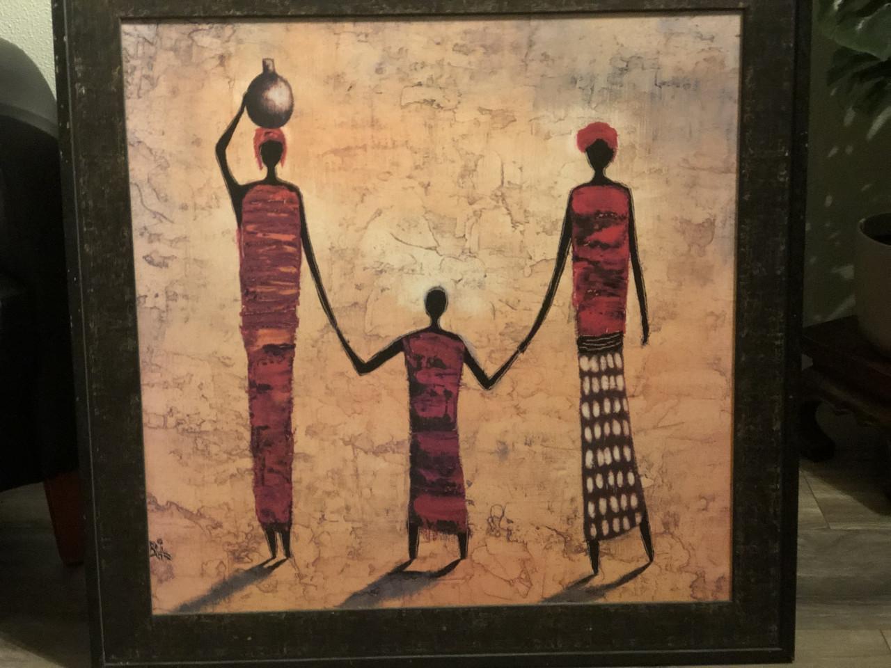 2 grote schilderijen