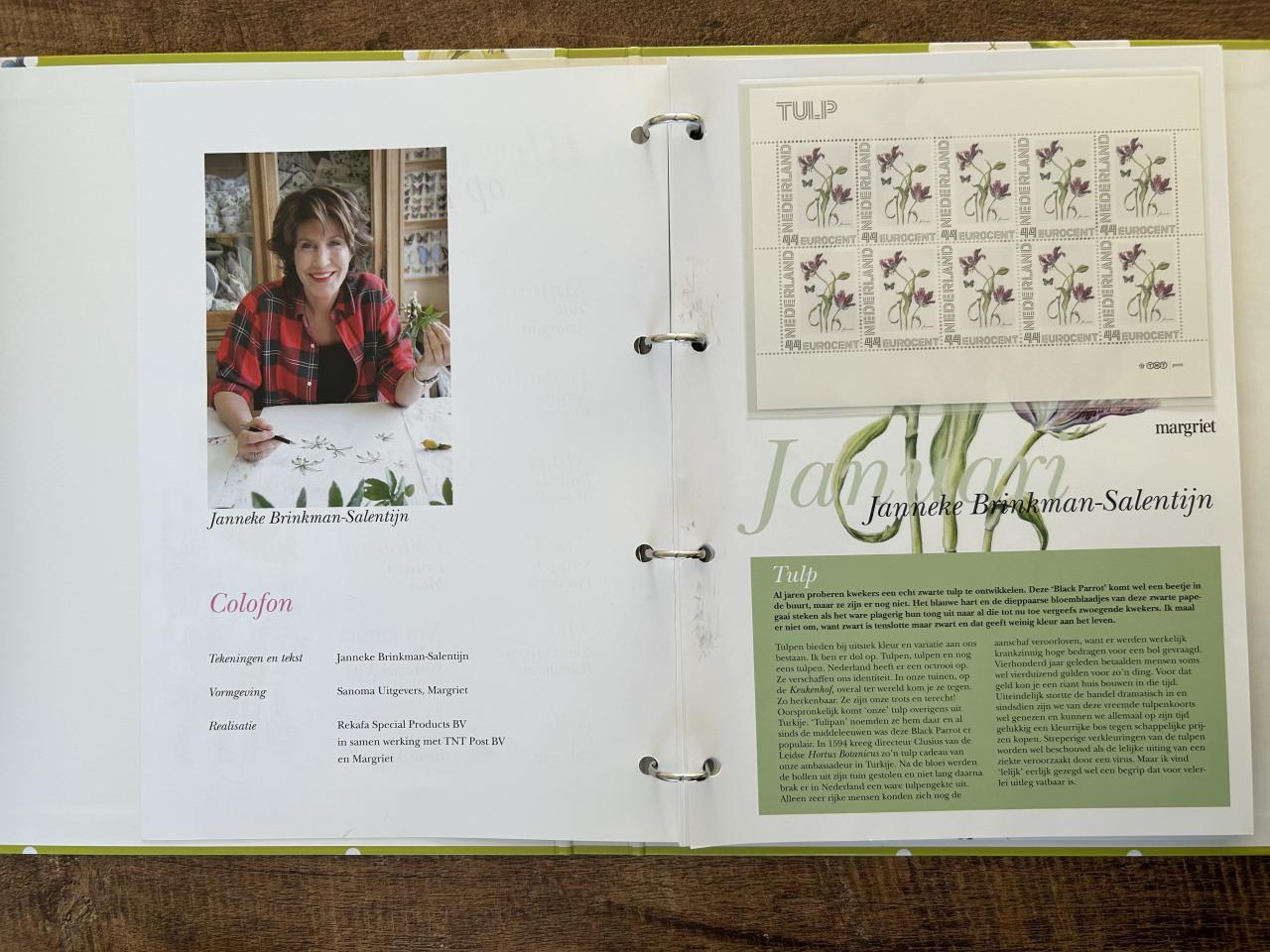 Postzegel album Bloemenpracht