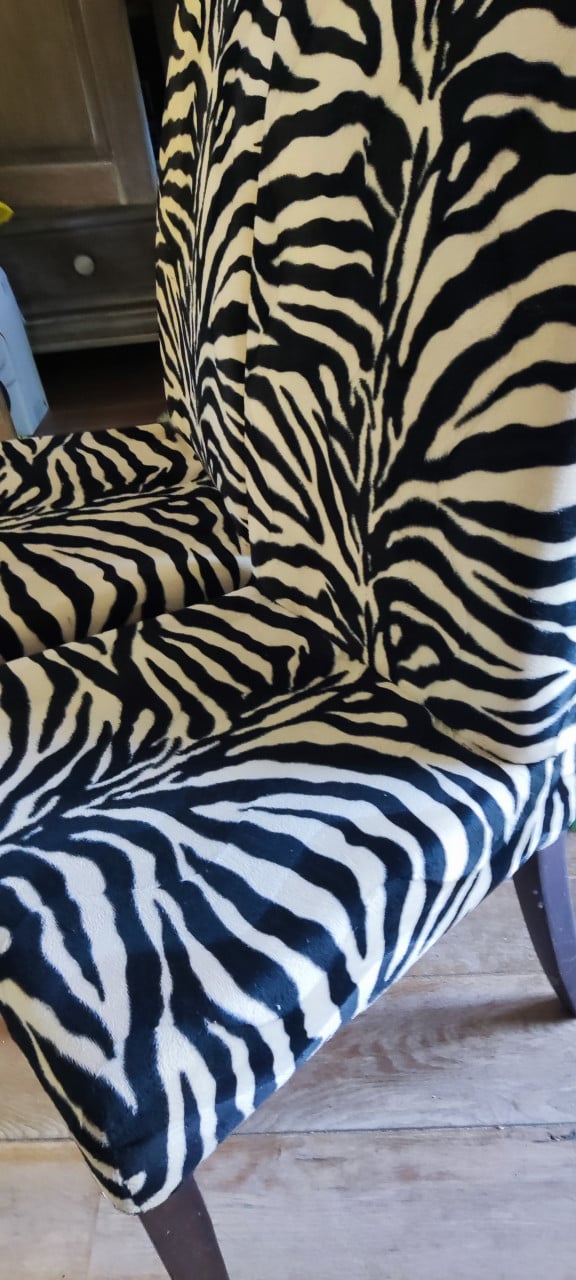 2 Super leuke jungle Zebra stoelen z.g.a.n