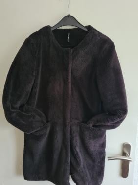 Hema Zwart fake fur Bontjas Jasje Maat S