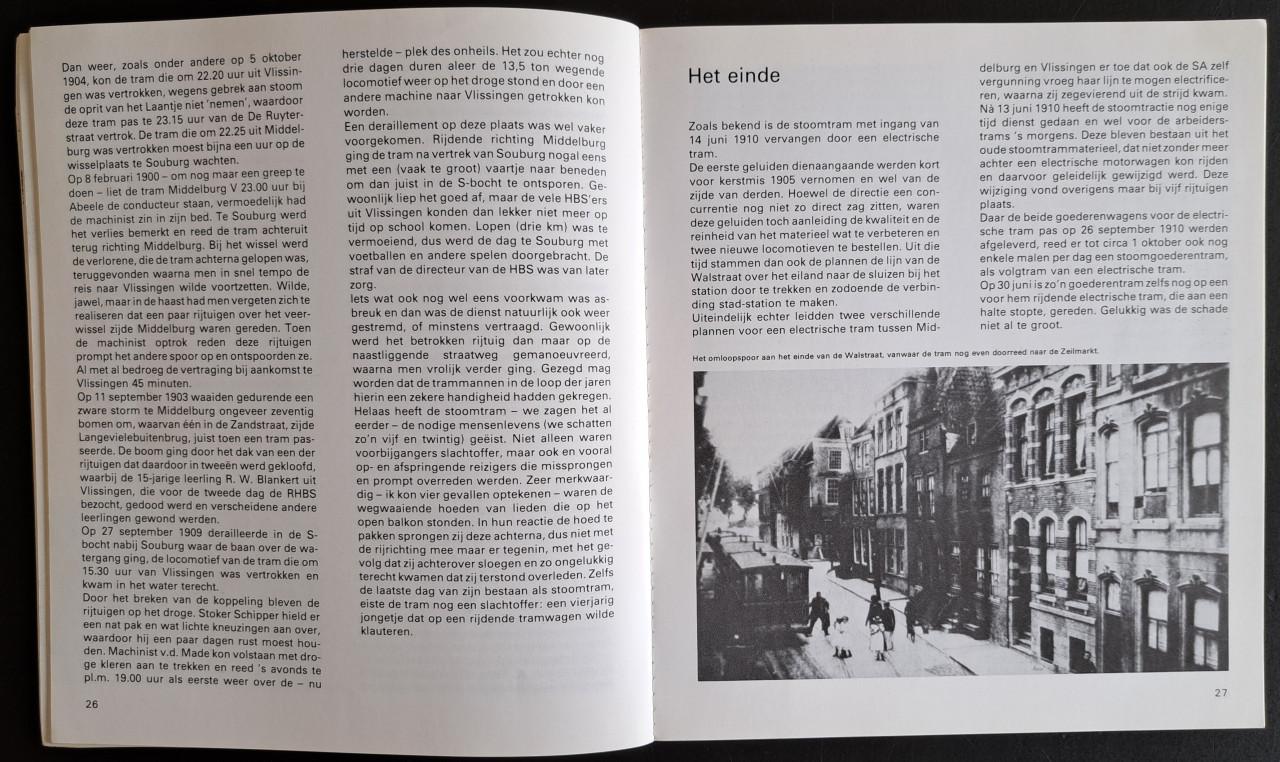 DE TRAMS OP WALCHEREN - HG Hesselink - 1981