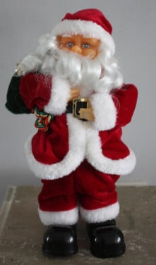 Kerstman met geluid en muziek