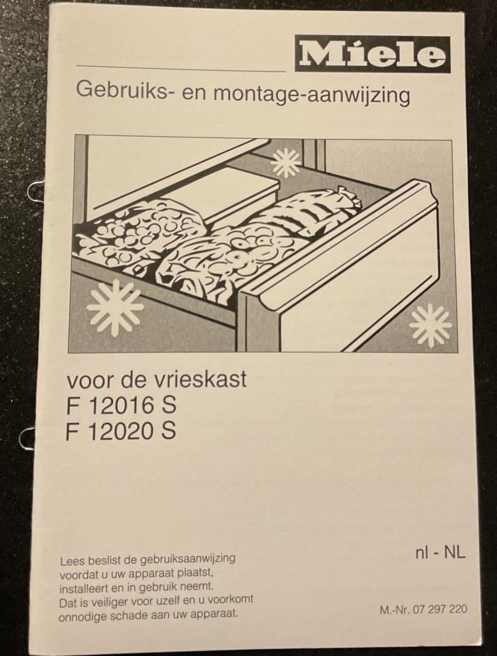 Miele vriezer (tafelmodel) F 12020 S