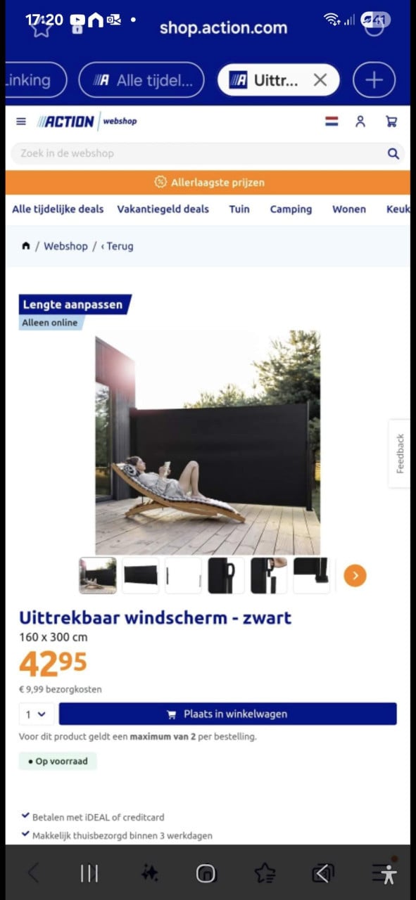 Bladblazer ,tuinscherm veegmachine op accu ( Accu niet bijgeleverd)