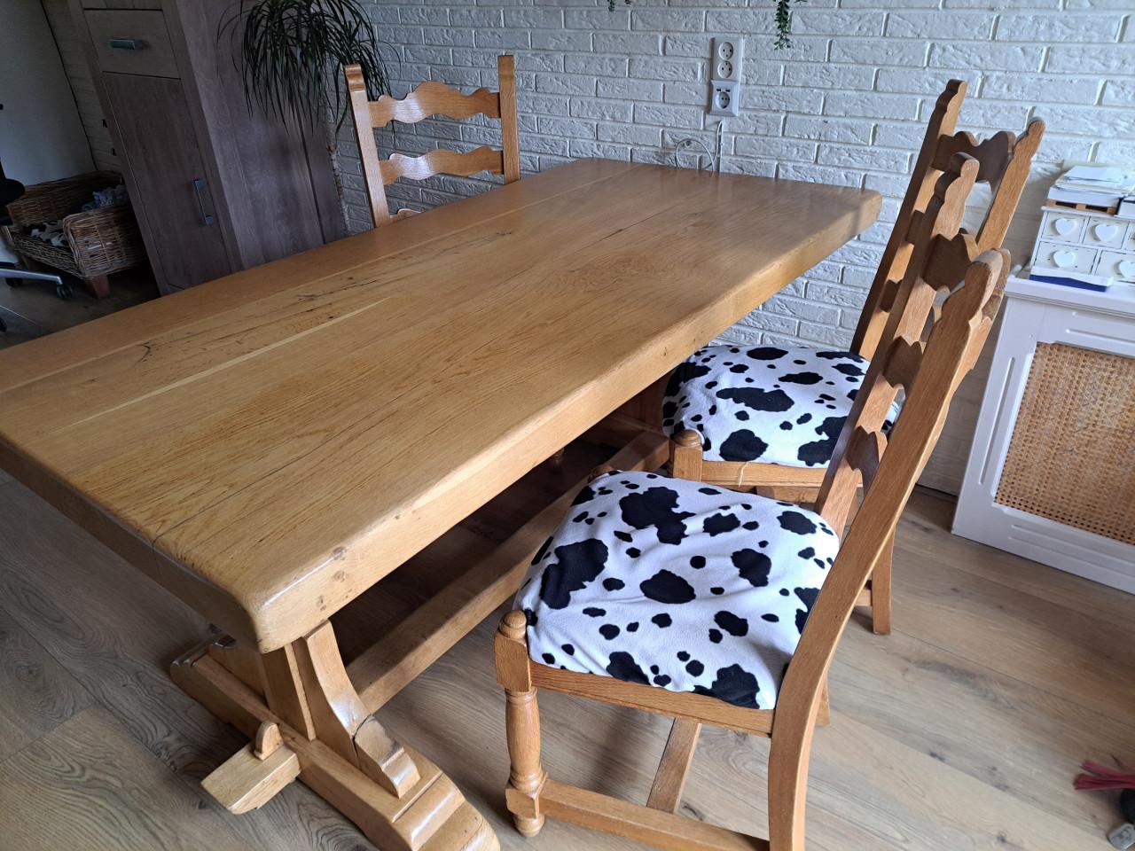 Oude Klooster Tafel Met Spiegel