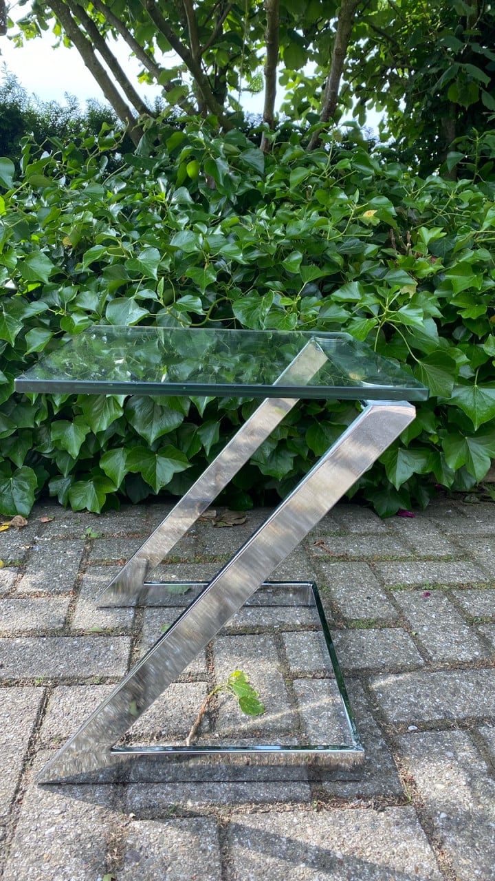 Bijzettafel glas