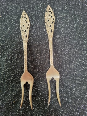 2 Verzilverde vorkjes (Nieuwpoort 90)