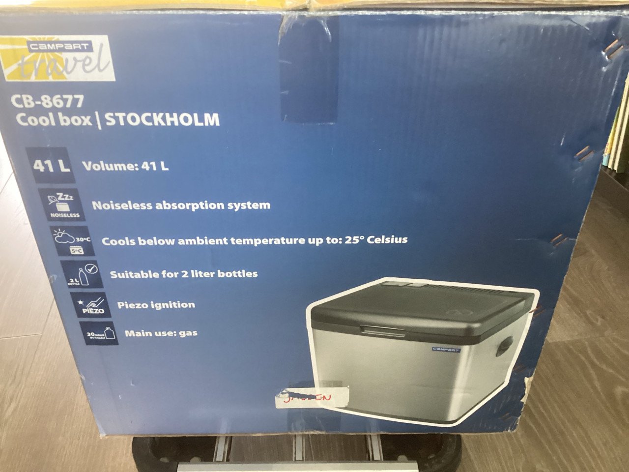 Absorptie-systeem koelbox 41 liter geluidloos