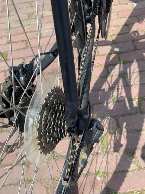 Merida crossway 400 herenfiets ZGAN mat zwart hoogte 58