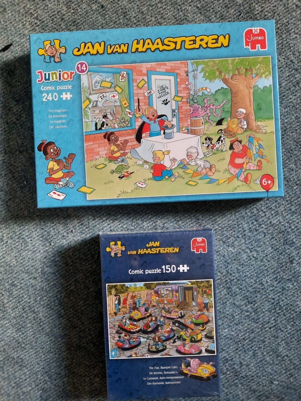 Diverse Jan van Haasteren puzzel 1000 st elk, waarvan 2 nog nieuw