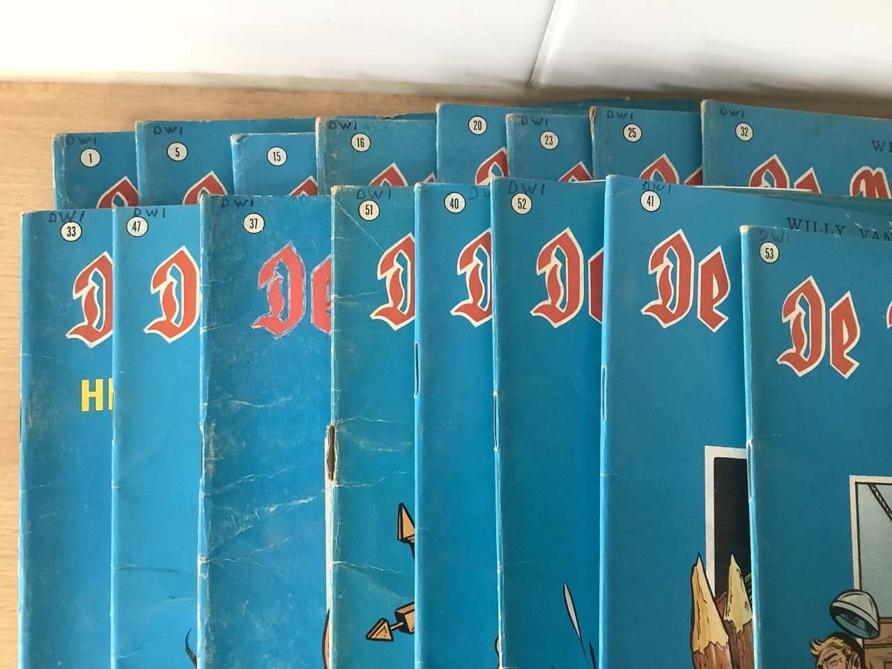 Stripboeken van de Rode Ridder, zie de foto’s voor de nummers.