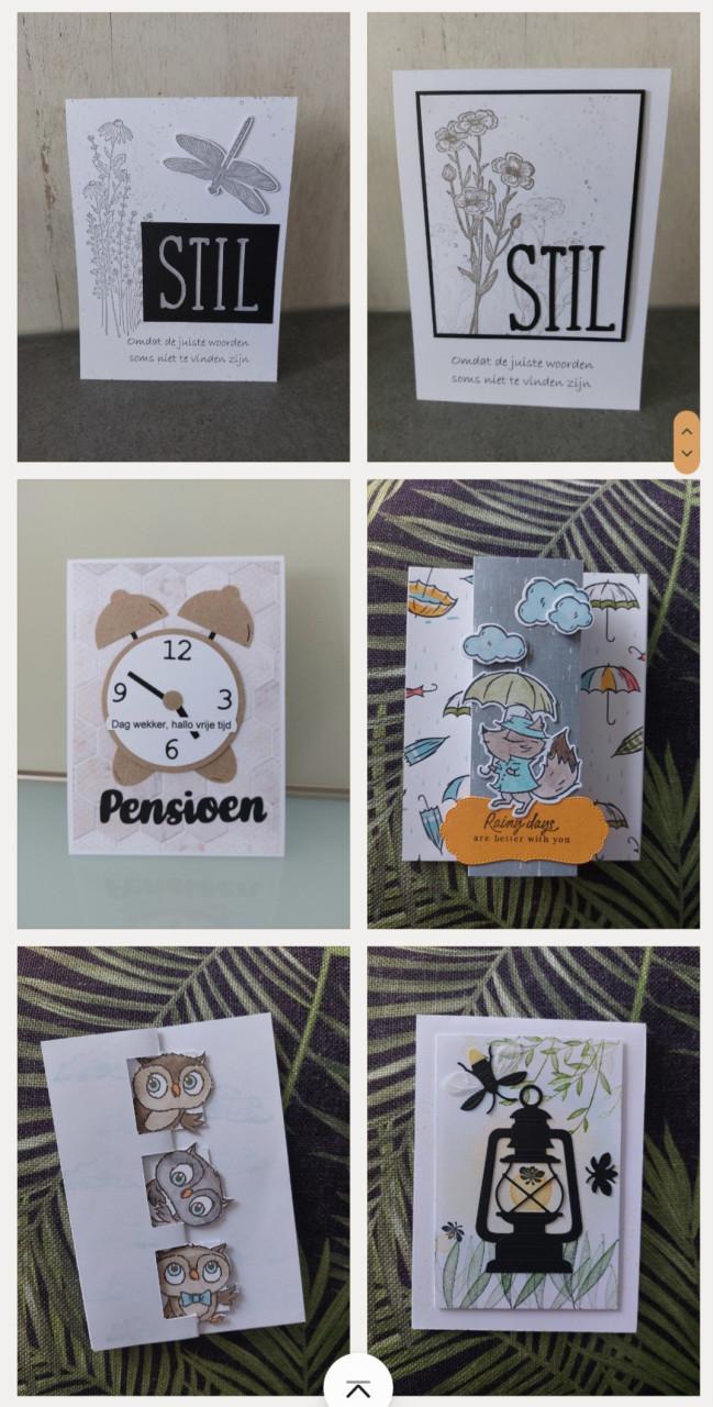 Zelfgemaakte kaarten
