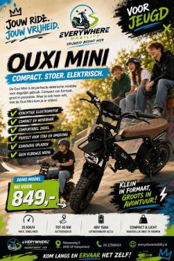 🚲 OUXI Mini Fatbike Nu DEMO-model voor slechts €849,-