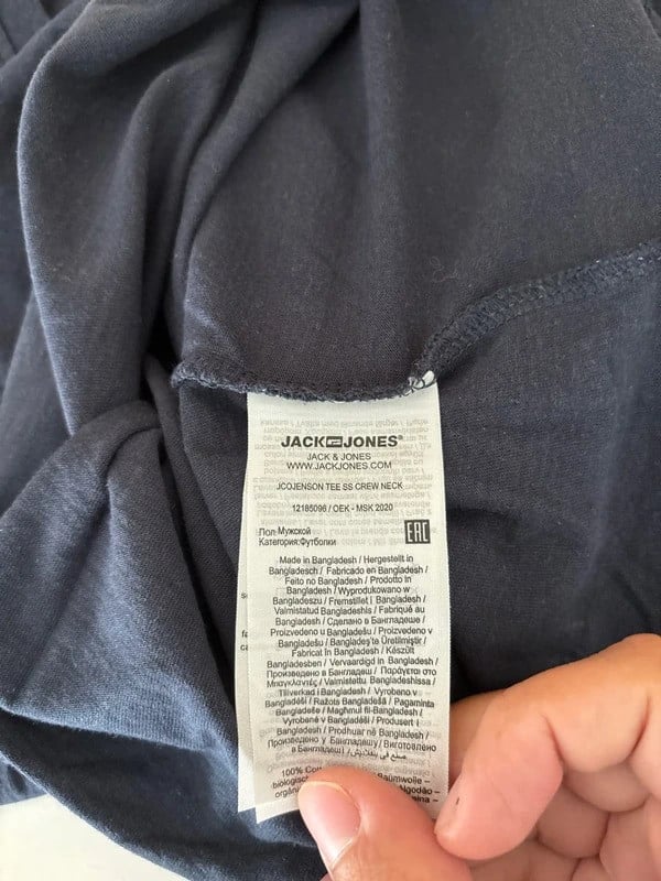 Jack & Jones T-shirt 👕 Marineblauw – Maat S