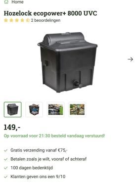 Vijverfilter Ecopowe+ 8000 liter