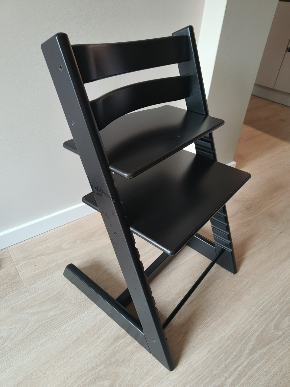 Tripp trapp stoel zwart