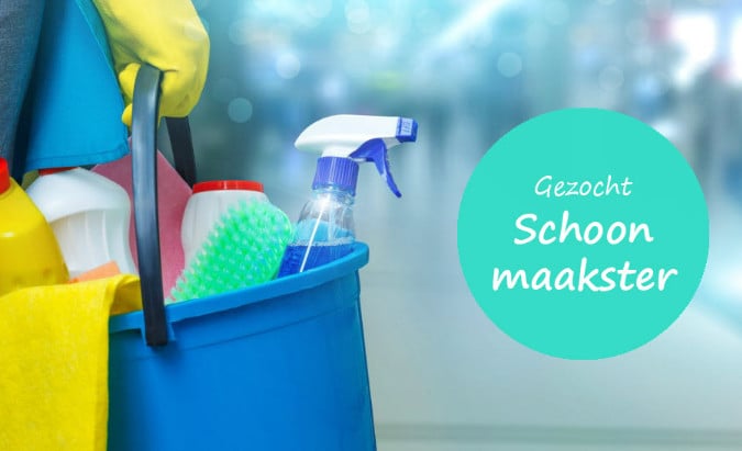 Gezocht: Schoonmaakster in Goes (1x per week)