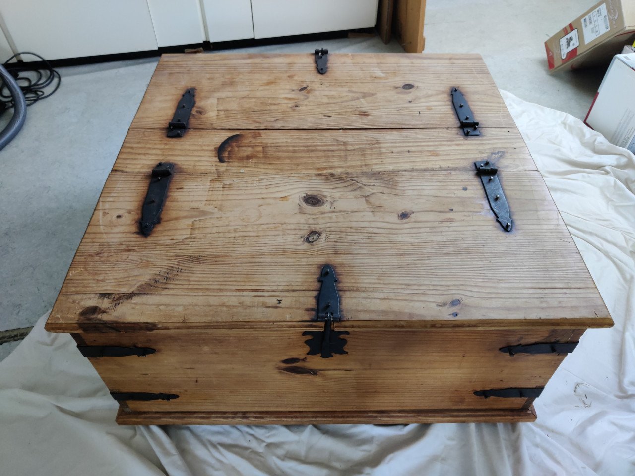 Houten opbergkist