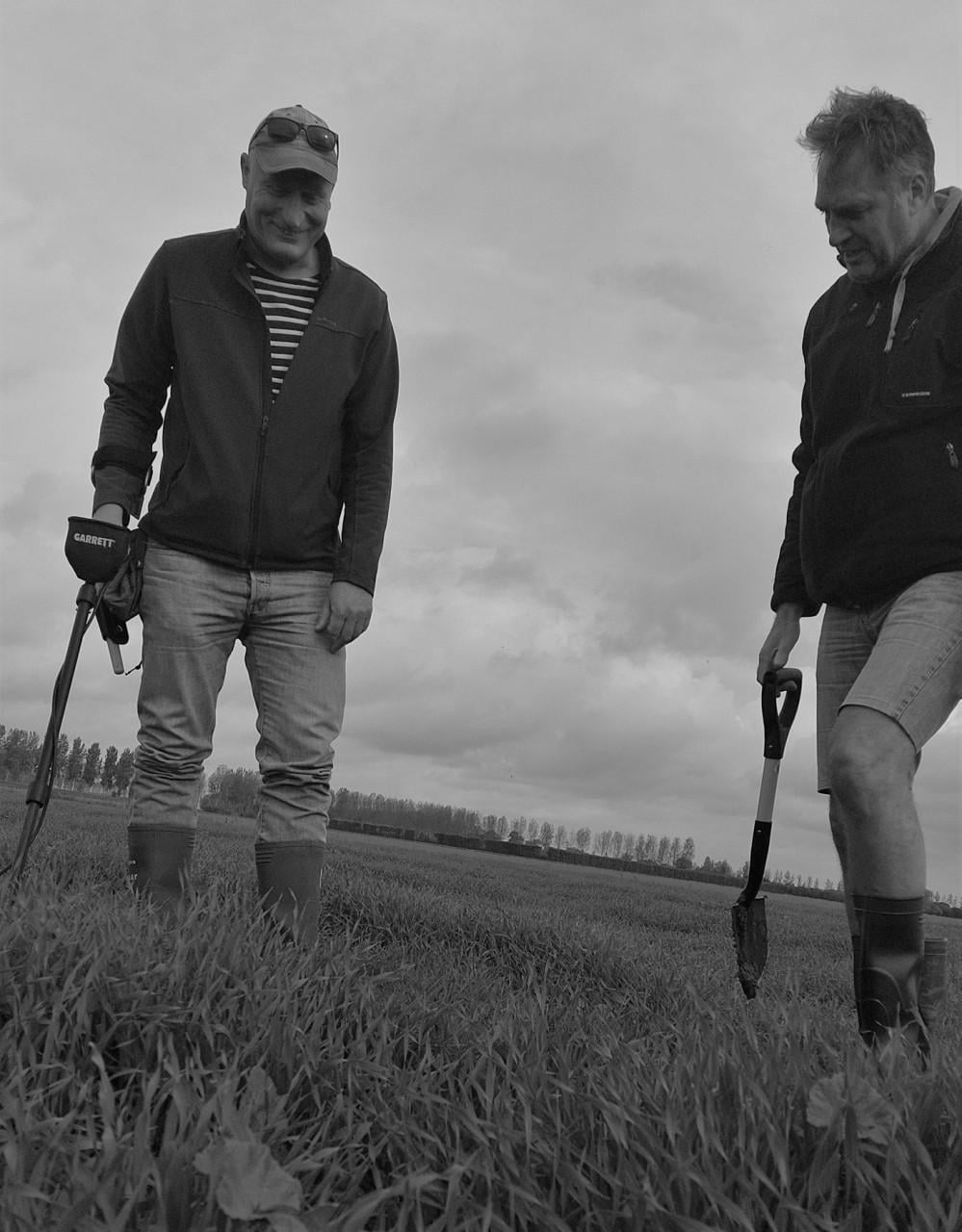 Metaaldetectie workshops op boomgaarden, akkers en weilanden