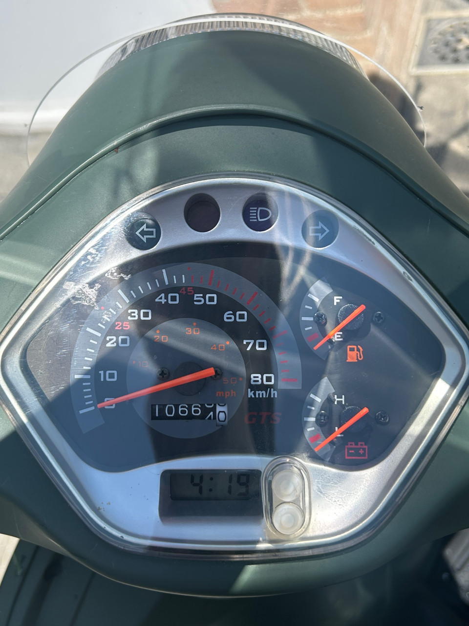 GTS toscana pure scooter mat groen