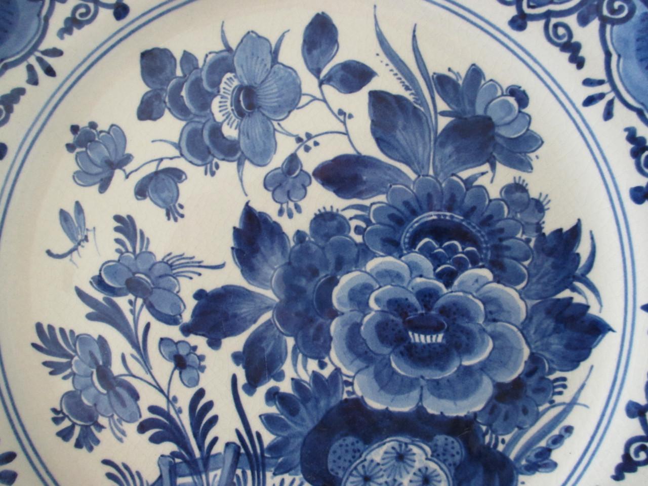 Mooi Delftsblauw Bord   ( De Porceleyne Fles )